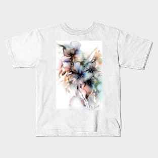 Watercolor and Ink florals6 Kids T-Shirt